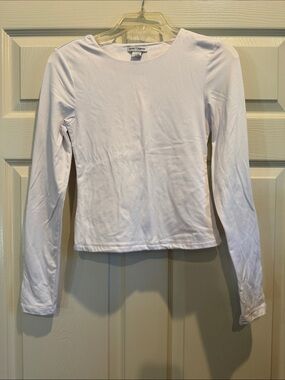 Women’s Long Sleeve Crewneck Tee - White